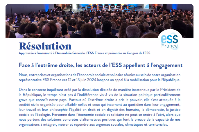 Résolution ESS