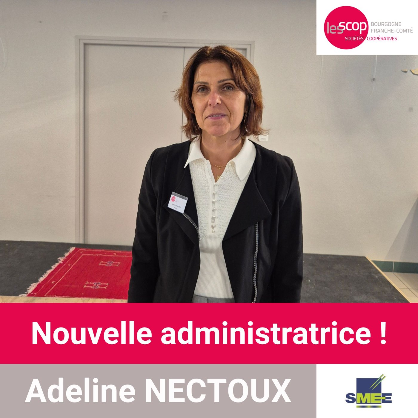 Adeline NECTOUX - Présidente de la Scop Société Mâconnaise D'Entreprises Electriques (SMEE) - administratrice de l'Union Régionale des Scop et Scic Bourgogne-Franche-Comté